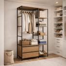 Guarda roupa Aberto Estilo Industrial Lacasamia Closet