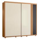 Guarda Roupa Acácia 240cm 2 Portas de Correr 4 Gavetas
