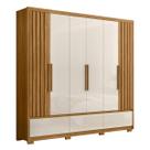 Guarda Roupa Amazonas 240cm 6 Portas Freijó Off White Moval