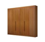 Guarda-Roupa Arden 6 Portas Ripado - Cinamomo