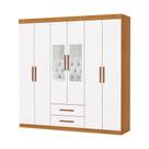 Guarda Roupa Aries 6 Portas Com Espelho E Sem Pe Carioca Moveis Cinamomo/neve Guarda Roupa Aries 6 Portas Com Espelho E Sem Pe Carioca Moveis Cinamomo/neve