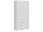 Guarda Roupa Bebê Moveis Peroba Junior 03 portas 03 gav MDF