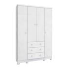 Guarda Roupa Bebê Moveis Peroba Junior 04 portas 100% MDF