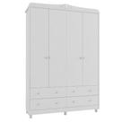 Guarda Roupa Bebe Moveis Peroba Provençal Elo 04 pts Ls 100% MDF