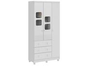 Guarda Roupa Bebê Moveis Peroba Uli 03 portas 03 gavetas MDF