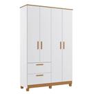 Guarda roupa Bebe Permobili Jujuba 4 portas 2 gavetas MDF -