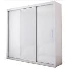 Guarda Roupa Berlim Sem Espelho Casal 3 Portas 4 Gavetas Cor Branco