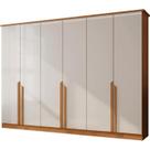 Guarda Roupa Bianca Casal 6 Portas 6 Gavetas Bianchi Nature Off white
