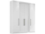 Guarda-Roupa Branco Solteiro 4 Portas Édez Ateneo