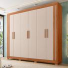 Guarda Roupa Caemmun Eden 2.3 com 6 Portas 2 Gavetas e Pés Inclusos