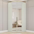 Guarda Roupa Canto Closet Modulado 2 Portas 3 Gavetas com Espelho Predileto