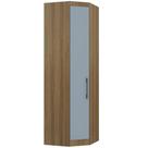 Guarda Roupa Canto Diagonal 70cm 1Porta Paris Avelã Grey Sky