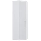 Guarda Roupa Canto Obliquo 70cm 1 Porta Taiga Branco L01 - Mpozenato