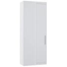 Guarda Roupa Canto Reto 90cm com 1 Porta Taiga Branco L01 - Mpozenato