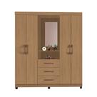 Guarda-roupa Capela Lion 4 Portas Penteadeira Casal Roupeiro