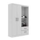 Guarda Roupa Capelinha Infantil 2 Portas 2 Gavetas Premium Branco Guarda Roupa Capelinha Infantil 2 Portas 2 Gavetas Premium Branco