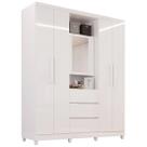 Guarda Roupa Capelinha Master Solteiro com Espelho 5 Portas 3 Gavetas Imop Cor Branco Guarda Roupa Capelinha Master Solteiro com Espelho 5 Portas 3 Gavetas Imop Cor Branco