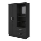 Guarda Roupa Capelinha Solteiro 2 Portas 2 Gavetas Premium