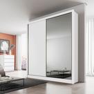 Guarda Roupa Carrara 2 Portas 3 Gavetas com Espelho Clic Moveis