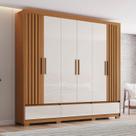 Guarda-roupa Casal 06 Portas com Detalhe Ripado 03 Gavetas Externas Kaian Guarda-roupa Casal 06 Portas com Detalhe Ripado 03 Gavetas Externas Kaian