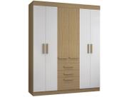 Guarda Roupa Casal 07 Portas 2 Gavetas Atacama Off White Aramóveis