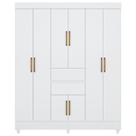 Guarda Roupa Casal 08 Portas 82060 Branco Demobile Branco Guarda Roupa Casal 08 Portas 82060 Branco Demobile Branco