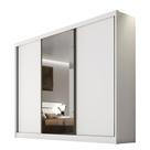 Guarda Roupa Casal 1 Porta Espelhada 6 Gavetas 100%MDF Diamond Branco - Novo Horizonte Guarda Roupa Casal 1 Porta Espelhada 6 Gavetas 100%MDF Diamond Branco - Novo Horizonte
