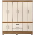Guarda Roupa Casal 10 Portas 83530 Amendola Off White Demobile