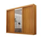 Guarda-roupa Casal 100% MDF 3 Portas 4 Gavetas com Espelho Central Milano Leifer Móveis