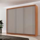 Guarda-roupa Casal 100% Mdf 3 Portas de Correr com 2 Gavetas Chile