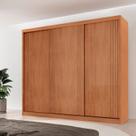 Guarda-roupa Casal 100% Mdf 3 Portas de Correr com 4 Gavetas Chile