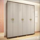 Guarda-Roupa Casal 100% MDF 6 Portas 4 Gavetas Noronha