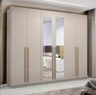 Guarda Roupa Casal 100% MDF 6 Portas 6 gavetas com Espelhos Dubai Majestic Guarda Roupa Casal 100% MDF 6 Portas 6 gavetas com Espelhos Dubai Majestic