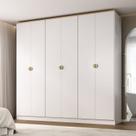 Guarda-roupa Casal 100% Mdf 6 Portas Brescia