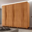 Guarda-roupa Casal 100% Mdf 6 Portas e 6 Gavetas com Pés Olimpo