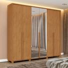 Guarda Roupa Casal 100% Mdf 6 Portas Easy Move
