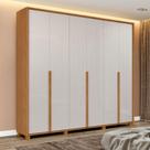 Guarda Roupa Casal 100% Mdf 6 Portas Easy Move