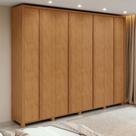 Guarda-roupa Casal 100% Mdf 8 Portas Easy Glow Com Pés Clean