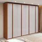 Guarda-roupa Casal 100% Mdf 8 Portas Easy Glow Frassino