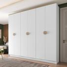 Guarda-Roupa Casal 100% Mdf Bp 6 Portas 4 Gavetas Asti