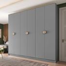 Guarda-Roupa Casal 100% Mdf Bp 6 Portas 4 Gavetas Asti
