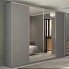 Guarda-roupa Casal 100% Mdf Bp com 4 Portas e 2 Espelhos Zermatt Guarda-roupa Casal 100% Mdf Bp com 4 Portas e 2 Espelhos Zermatt