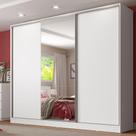 Guarda Roupa Casal 100% MDF com Espelho 3 Portas de Correr Royale Madesa