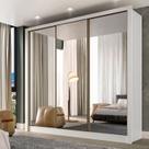Guarda-roupa Casal 100% MDF com Espelho Champ