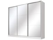 Guarda Roupa Casal 100% MDF com Espelho Madesa Royale 3 Portas de Correr