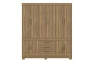 Guarda roupa casal 10p new murano amendola com pes