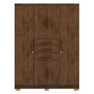 Guarda Roupa Casal 151 Cm 6 Portas 3 Gavetas Vlr Imbuia