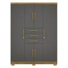 Guarda Roupa Casal 151 cm 6 Portas 3G 10020 Nature Alasca VLR
