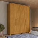 Guarda Roupa Casal 188cm 4 Portas 3 Gavetas Greco Madetec