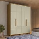 Guarda Roupa Casal 188cm 4 Portas 3 Gavetas Greco Madetec